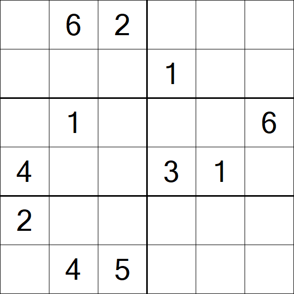 Sudoku 6x6 - Difícil