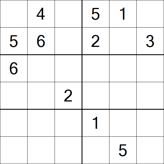 Sudoku 6x6 - Difícil