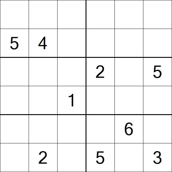 Sudoku 6x6 - Difícil