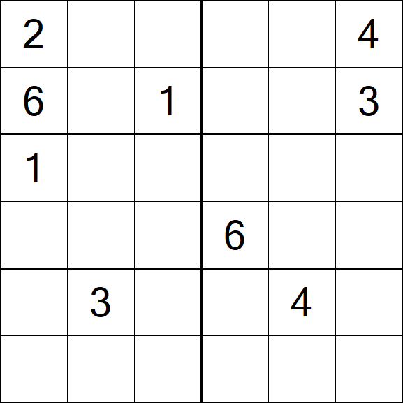 Sudoku 6x6 - Difícil