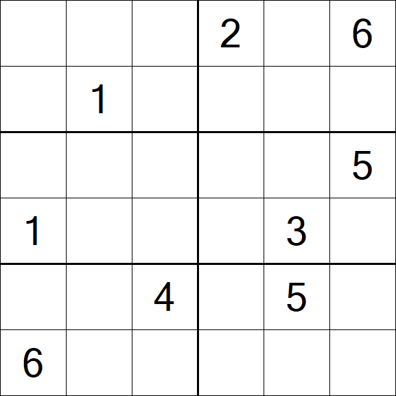 Sudoku 6x6 - Difícil