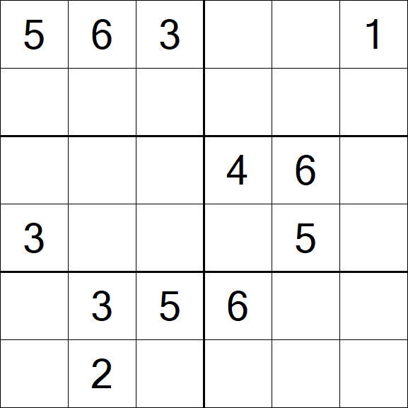 Sudoku 6x6 - Medio