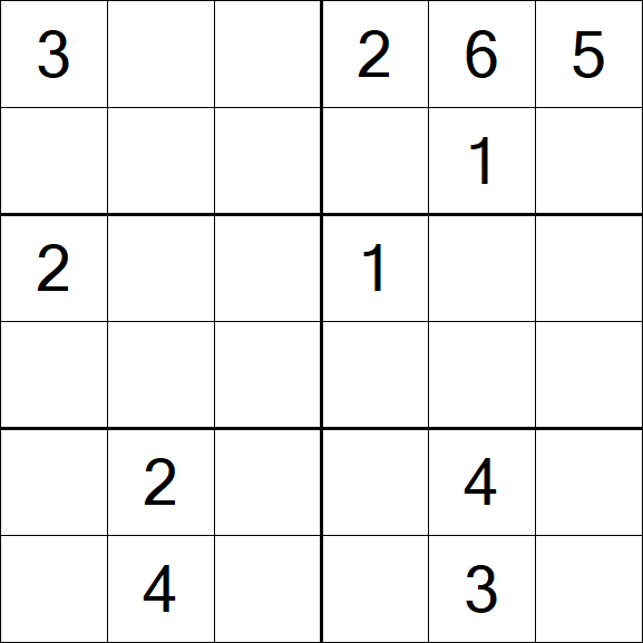 Sudoku 6x6 - Medium