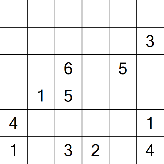 Sudoku 6x6 - Medium