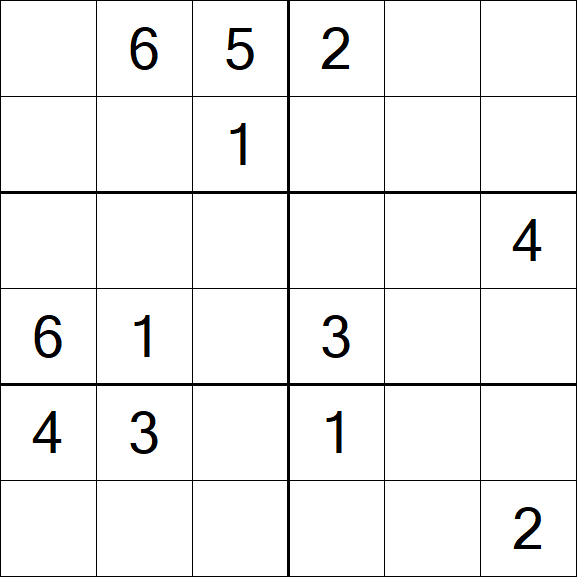 Sudoku 6x6 - Medium