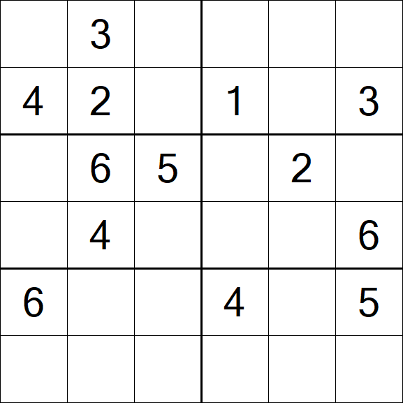 Sudoku 6x6 - Medio