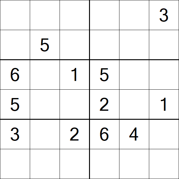 Sudoku 6x6 - Medium