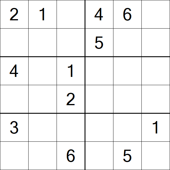 Sudoku 6x6 - Medium