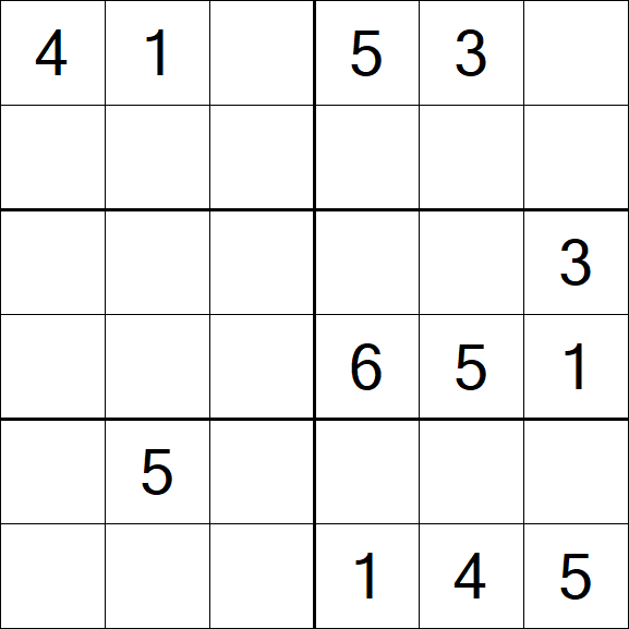 Sudoku 6x6 - Medio
