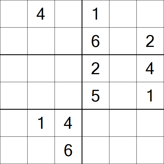 Sudoku 6x6 - Medium