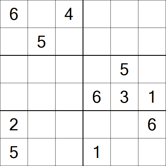 Sudoku 6x6 - Medio