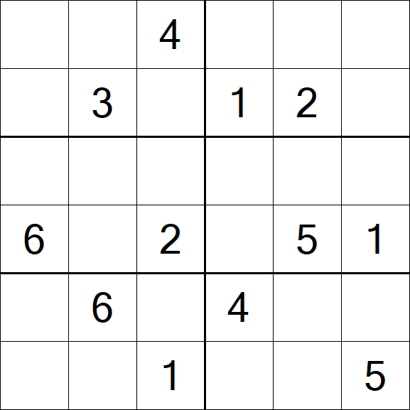 Sudoku 6x6 - Medio