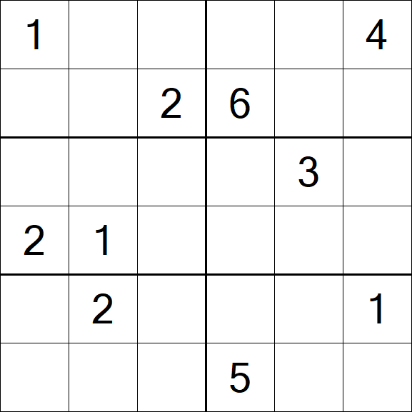 Sudoku 6x6 - Medio