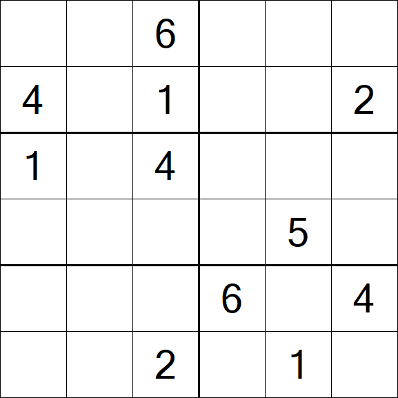 Sudoku 6x6 - Medium