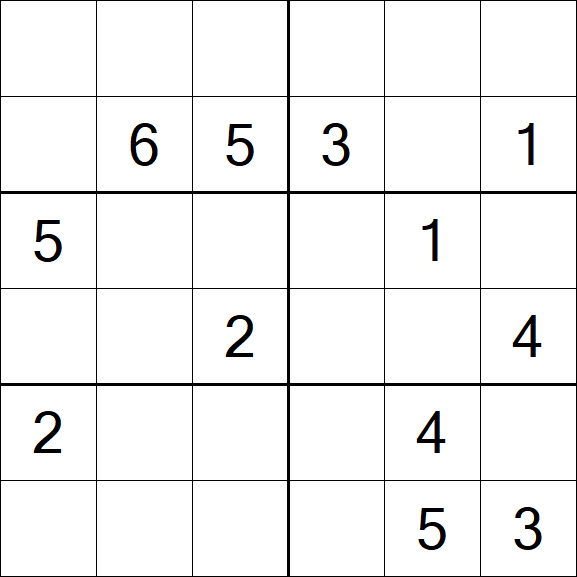 Sudoku 6x6 - Medio