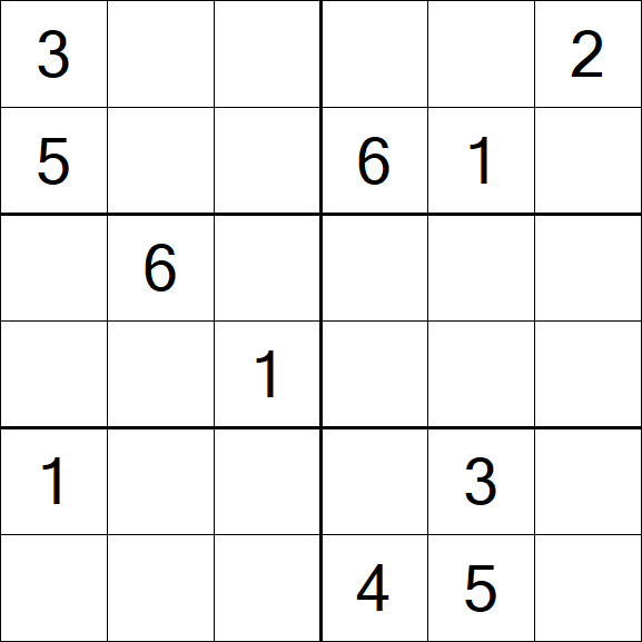 Sudoku 6x6 - Medio