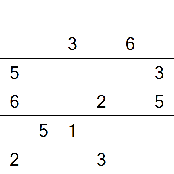 Sudoku 6x6 - Medio