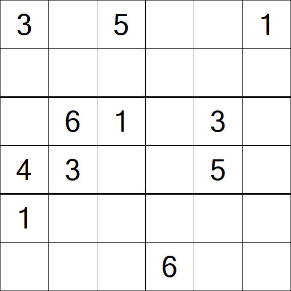 Sudoku 6x6 - Medio