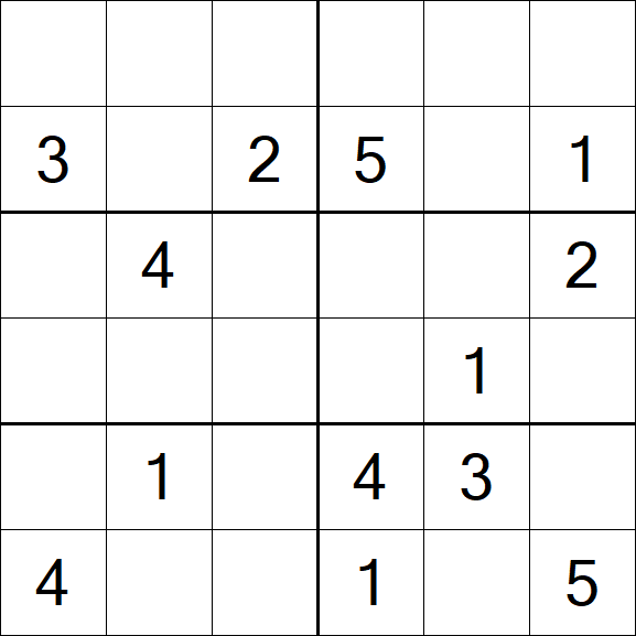 Sudoku 6x6 - Moyen