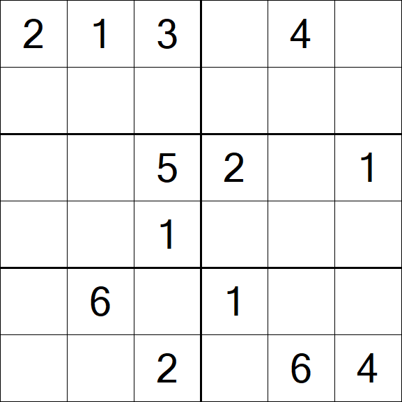 Sudoku 6x6 - Medium