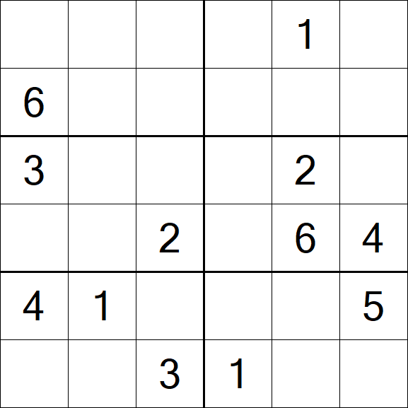 Sudoku 6x6 - Medium