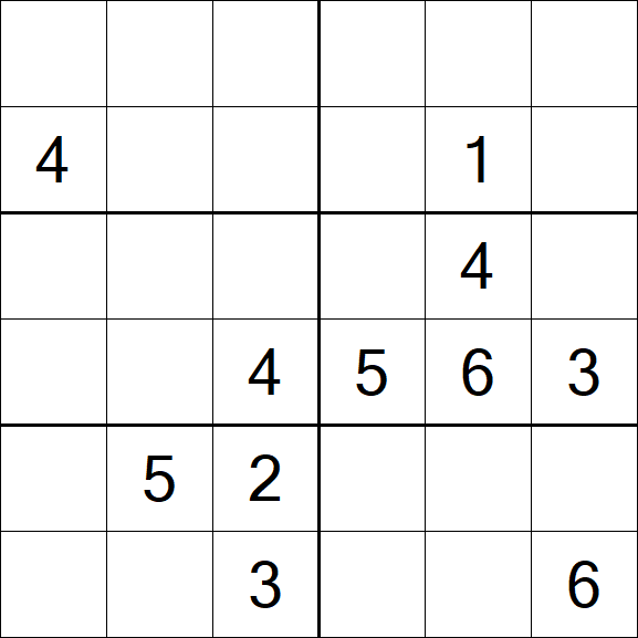 Sudoku 6x6 - Medium
