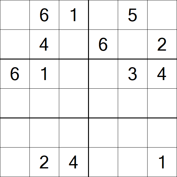 Sudoku 6x6 - Medium