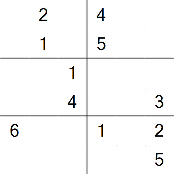 Sudoku 6x6 - Medium