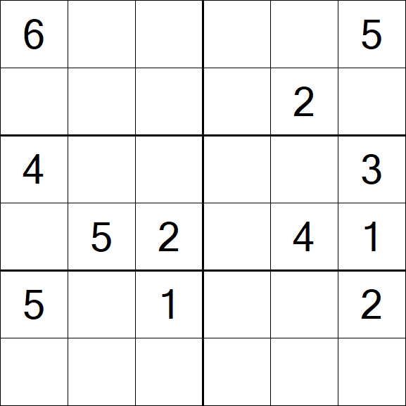 Sudoku 6x6 - Medium