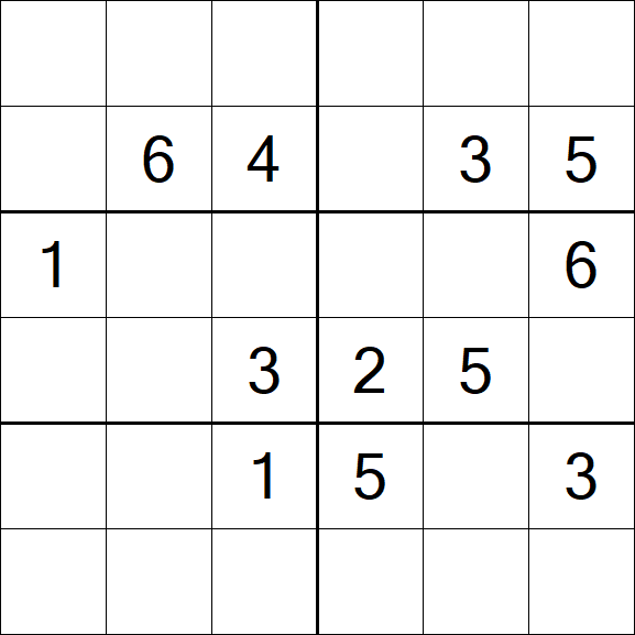 Sudoku 6x6 - Medium