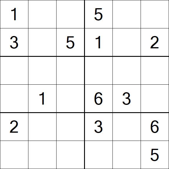 Sudoku 6x6 - Médio