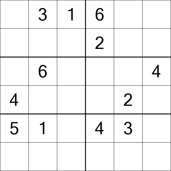 Sudoku 6x6 - Médio