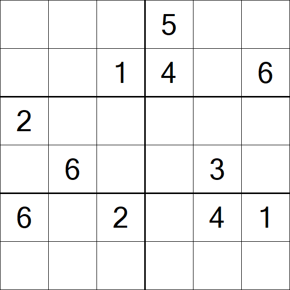 Sudoku 6x6 - Médio
