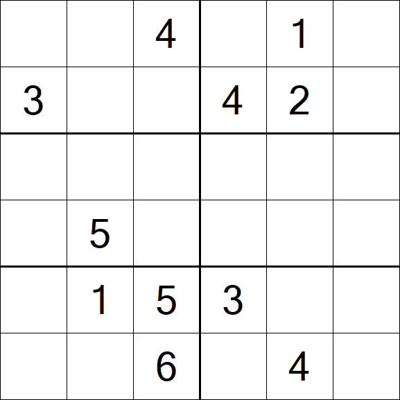 Sudoku 6x6 - Médio