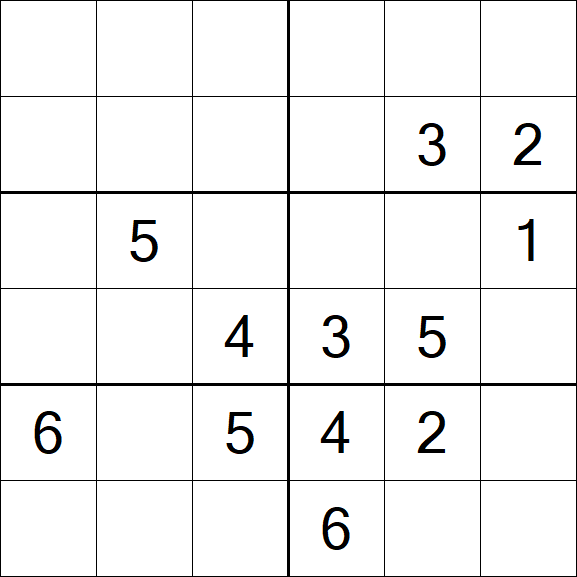 Sudoku 6x6 - Médio