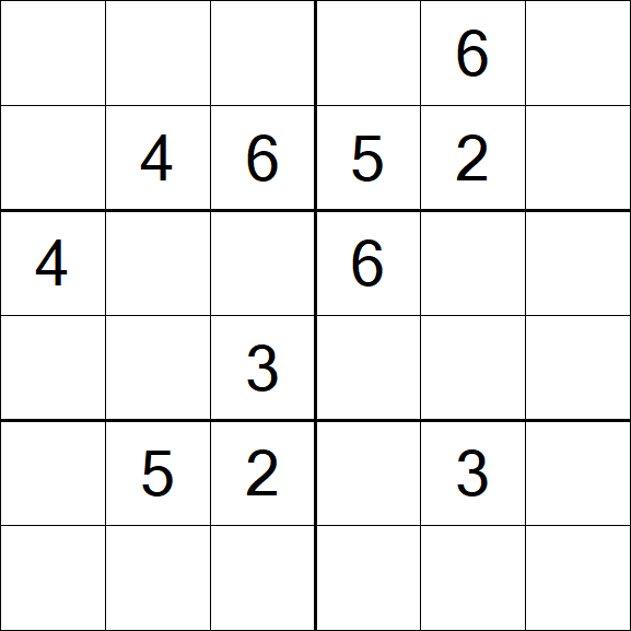 Sudoku 6x6 - Médio