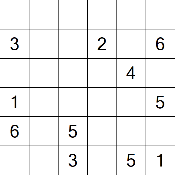 Sudoku 6x6 - Médio