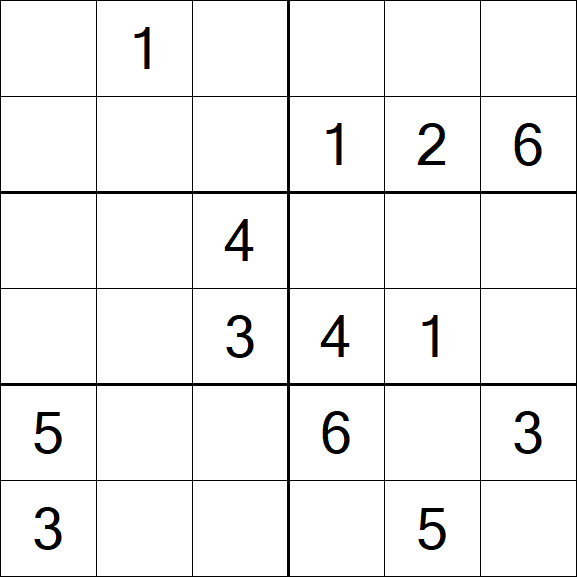 Sudoku 6x6 - Médio