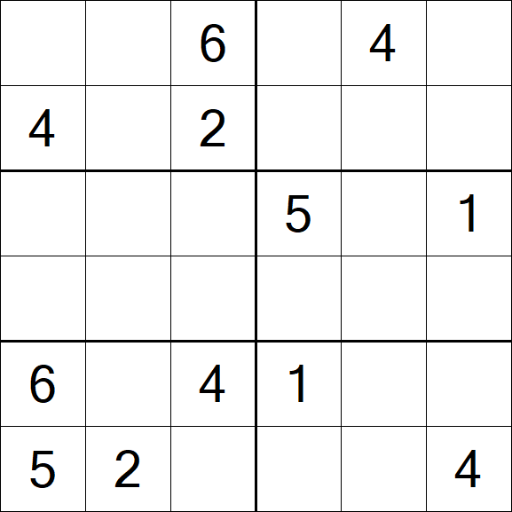 Sudoku 6x6 - Médio