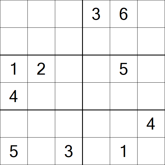 Sudoku 6x6 - Médio