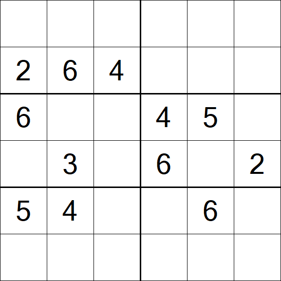 Sudoku 6x6 - Médio