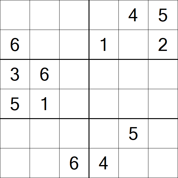 Sudoku 6x6 - Médio
