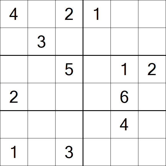 Sudoku 6x6 - Médio