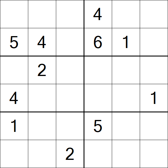 Sudoku 6x6 - Medium