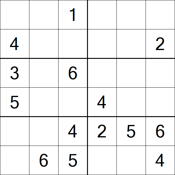 Sudoku 6x6 - Medium