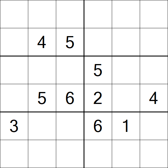Sudoku 6x6 - Medium