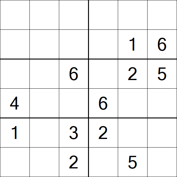 Sudoku 6x6 - Medium