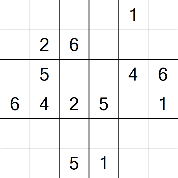 Sudoku 6x6 - Medium