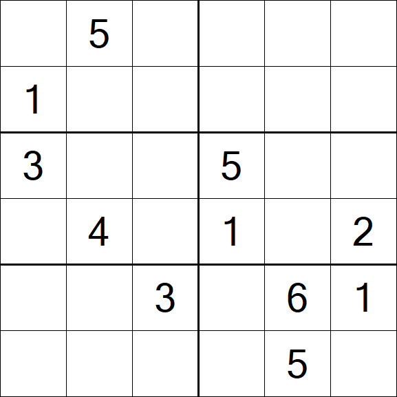 Sudoku 6x6 - Medium