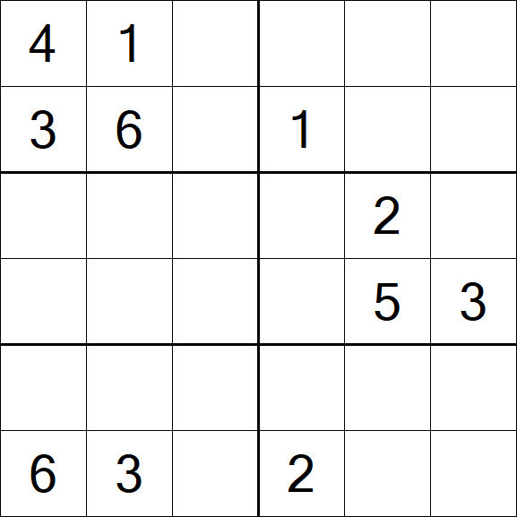 Sudoku 6x6 - Medium